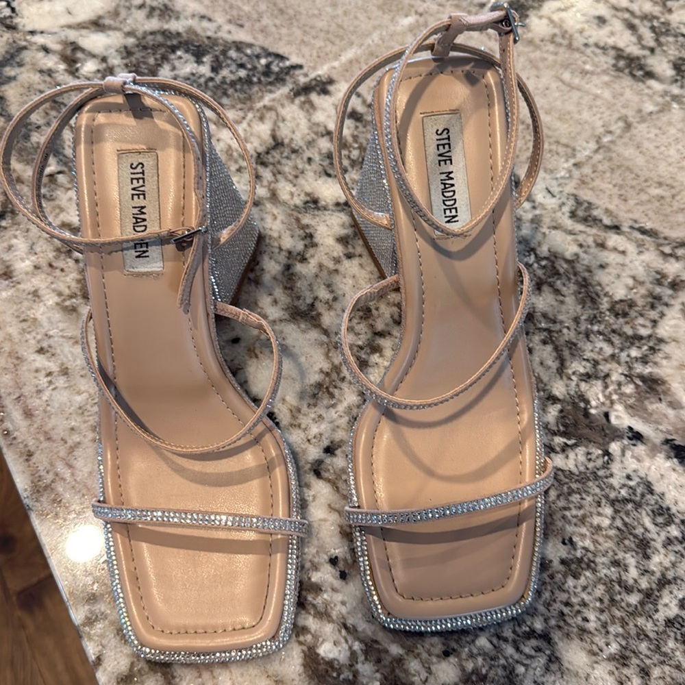 STEVE MADDEN Britani Ankle Strap High Heel Sandals